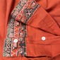 Herren Popover-Hemd Sommerhemd Strandbekleidung Vintage-Shirt Ethno-Hemd Blumenmuster Urlaub Ferien Gelb Blau Orange Braun Langarm V Ausschnitt Sommer Frühling Bekleidung