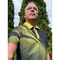 Herr Geometrisk Våffelpikétröjor Golftröja Kortärmad Polotröjor Skjortor med krage Business Casual Semesterkläder Högtidskläder Festivalkläder Knappar 3D-utskrift Gul Rubinrött Blå