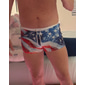 Homme Drapeau 4 juillet, 250e anniversaire des États-Unis Drapeau Américain Maillots de bain Shorts de bain Shorts de Surf Taille Moyenne Mode Designer Plage Surf Fête Cordon de serrage Avec Poches