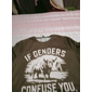 T-shirt graphique à manches courtes pour hommes  'Si les genres vous troublent allez traire un taureau' Tee humoristique