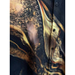 Per uomo Lusso Astratto Marmo Camicia Camicia con Bottoni Manica Corta Moda Casual Vacanza Ferie Abbigliamento casual alla moda Estate Primavera Collo ripiegato Stampa 3D camicie con colletto Nero