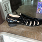 sandálias masculinas de couro sandálias de dedo fechado sandálias de pescador com estampa de crocodilo caminhando casual casamento britânico escritório e sapatos com fivela de carreira preto amarelo azul verão primavera