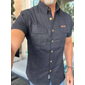 Bărbați Cămașă Îmbrăcăminte de lucru Cămăși Cămașă casual Cămăși de lucru Camașă cu nasturi Cămașă cargo Negru Bleumarin Kaki Verde Militar Bej Manșon scurt Simplu Răsfrânt Vacanță Ieșire Buton în jos