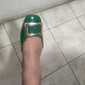Zapatos planos de charol negro para mujer con hebilla dorada, elegantes zapatos de punta cuadrada, sin cordones, para oficina, para el trabajo y el uso diario.