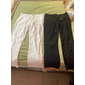 Hombre Pantalones de lino Pantalones pantalones de traje Pantalones de verano Botones Pierna recta Plano Comodidad Transpirable Longitud total Negocio Diario Ropa de calle Elegante Negro Blanco