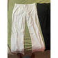 Hombre Pantalones de lino Pantalones pantalones de traje Pantalones de verano Botones Pierna recta Plano Comodidad Transpirable Longitud total Negocio Diario Ropa de calle Elegante Negro Blanco