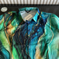 Per uomo Astratto Effetto marmo Camicia Camicia con bottoni Manica corta Moda Casual Da mare Per eventi Abbigliamento di strada Estate Primavera Collo ripiegabile Stampa 3D camicie con colletto Verde