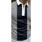 Herren Gestreift Poloshirts mit Reißverschluss Golfshirt Langarm Polo-Shirts Hemden mit Kragen Business-Casual Arbeitskleidung Formelle Kleidung Festivalkleidung 3D-Druck