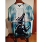 Per uomo Coccodrillo Divertente Maglietta Manica Corta maglietta Stampa 3D Girocollo Camicia Esagerato Designer Feste Ferie Blu Estate Primavera Abbigliamento S M L XL XXL XXXL