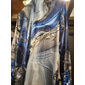Homme Marbre Art liquide abstrait Chemise en satin Chemise habillée manche longue Mode Décontractée Vacances Tenue Quotidienne Été Printemps Automne Col Rabattu Impression 3D Chemises boutonnées Bleu