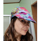 Women's Multicolored Paisley Print Slouchy Cap – Lightweight Bohemian-Style Hat for Casual Wear, Outdoor Activities, and Travel