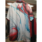 Homme Graphique Polo Manche Courte Polos Chemises à Col Vêtement décontracté de travaile Extérieur Athleisure Tenue quotidienne Avec Poches Impression 3D Boutons Été Bleu Rouge Vert
