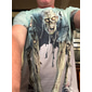 Herren Optische Täuschung Zombies 3D T Shirt Kurzarm T-Shirt 3D-Druck Rundhalsausschnitt Hemd Übertrieben Designer Horror Party Straße Ferien Gelb Blau Purpur Sommer Frühling Ganzjahres Bekleidung S
