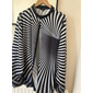 Men's Optical Illusion Hole Shirt Stand Collar Shirt Long Sleeve Fashion Casual Dailywear Holiday Spring Fall Mandarin Collar Band Collar 3D Print Button Up Shirts Black Blue Orange Green