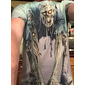 Herren Optische Täuschung Zombies 3D T Shirt Kurzarm T-Shirt 3D-Druck Rundhalsausschnitt Hemd Übertrieben Designer Horror Party Straße Ferien Gelb Blau Purpur Sommer Frühling Ganzjahres Bekleidung S