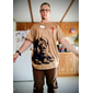 Herren Grafik Löwe Kreuz T Shirt Henley Hemd Kurzarm 3D-Druck Retro Vintage Lässig Sport im Freien Ferien Ausgehen Frühling & Sommer Blau Himmelblau Khaki Grau Henley Henley T-Shirt