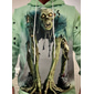 Hombre Zombis 3D Sudadera Punk Exagerado Gótico Casual Manga Larga Cuello Barco Con Capucha Discoteca Ropa de calle Azul Piscina Verde Claro Morado Verde Trébol Correa Otoño Invierno Diseñador S M L
