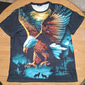 Homme Animal Aigle T-shirt Manche Courte T-shirt Impression 3D Col ras du cou Chemise Sports Mode Vêtements de sport Occasionnel Quotidien Extérieur Bleu Jaune Bleu Poudré Été Printemps Vêtement Tenue