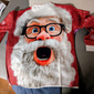 Maglione di Natale brutto Per uomo Cartoni animati Babbo Natale Stampa Maglione Maglieria Girocollo Casual Vacanza Quotidiano Festival Tenere al caldo Manica Lunga Autunno Inverno Nero Rosso Verde