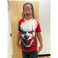 Homme Clown effrayant 3D Pitre T-shirt Manche Courte T-shirt Impression 3D Col ras du cou Chemise Exagéré Designer Horreur Soirée Rue Occasionnel Rouge Noir Gris Gris Été Printemps Toutes saisons