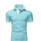 Homme POLO Tee Shirt Golf Extérieur Casual Col polo Classique Manche Courte basique Classique Couleur unie Bouton devant Bouton bas Eté Standard Vert pomme Bleu Clair Noir / Rouge Noir Blanche Jaune