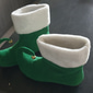 Bottes de lutin de Noël rouges pour femmes avec bout recourbé et grelots – chaussures de costume de vacances festives pour les fêtes et le cosplay