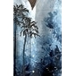 Herren Kokospalme Tropische Pflanzen Sommer Hawaiihemd Knopfhemd Alohahemd Kurzarm Hawaiianisch Ferien Strandbekleidung Sommer Frühling Umlegekragen 3D-Druck Hemden mit Kragen Eine Tasche vorne Gelb